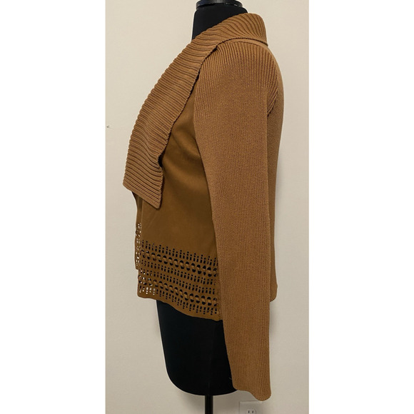 Christopher & Banks Boho Cardigan Womens Size Medium Brown Western Cowgirl - Picture 2 of 16
